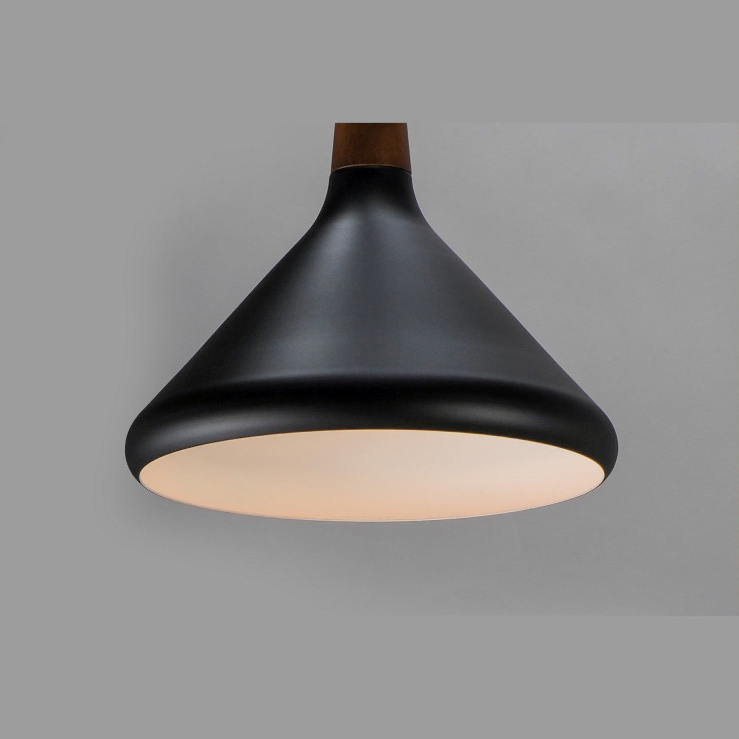 Maxim - 11350WNBK - One Light Pendant - Nordic - Walnut / Black