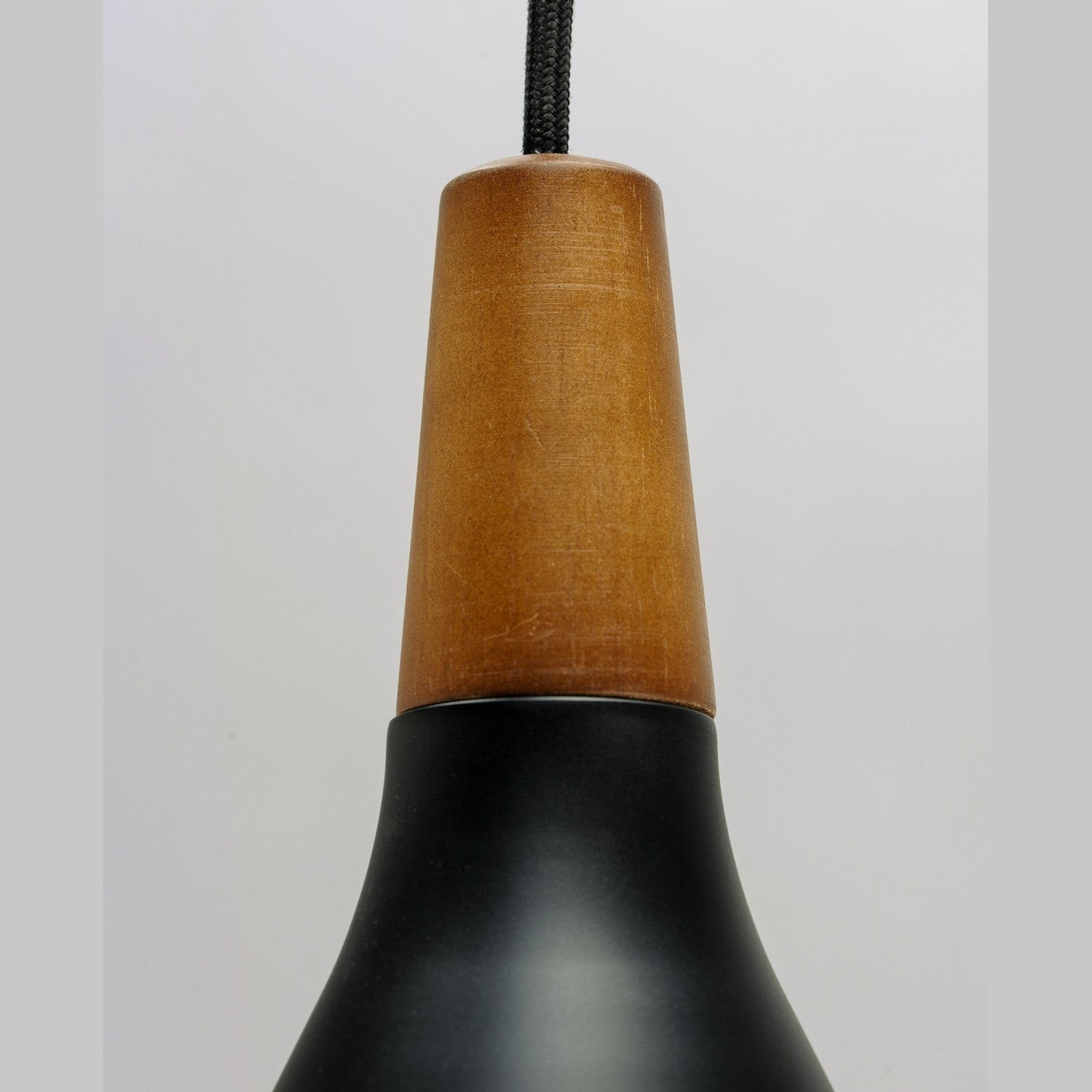 Maxim - 11350WNBK - One Light Pendant - Nordic - Walnut / Black