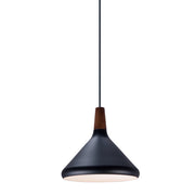 Maxim - 11350WNBK - One Light Pendant - Nordic - Walnut / Black