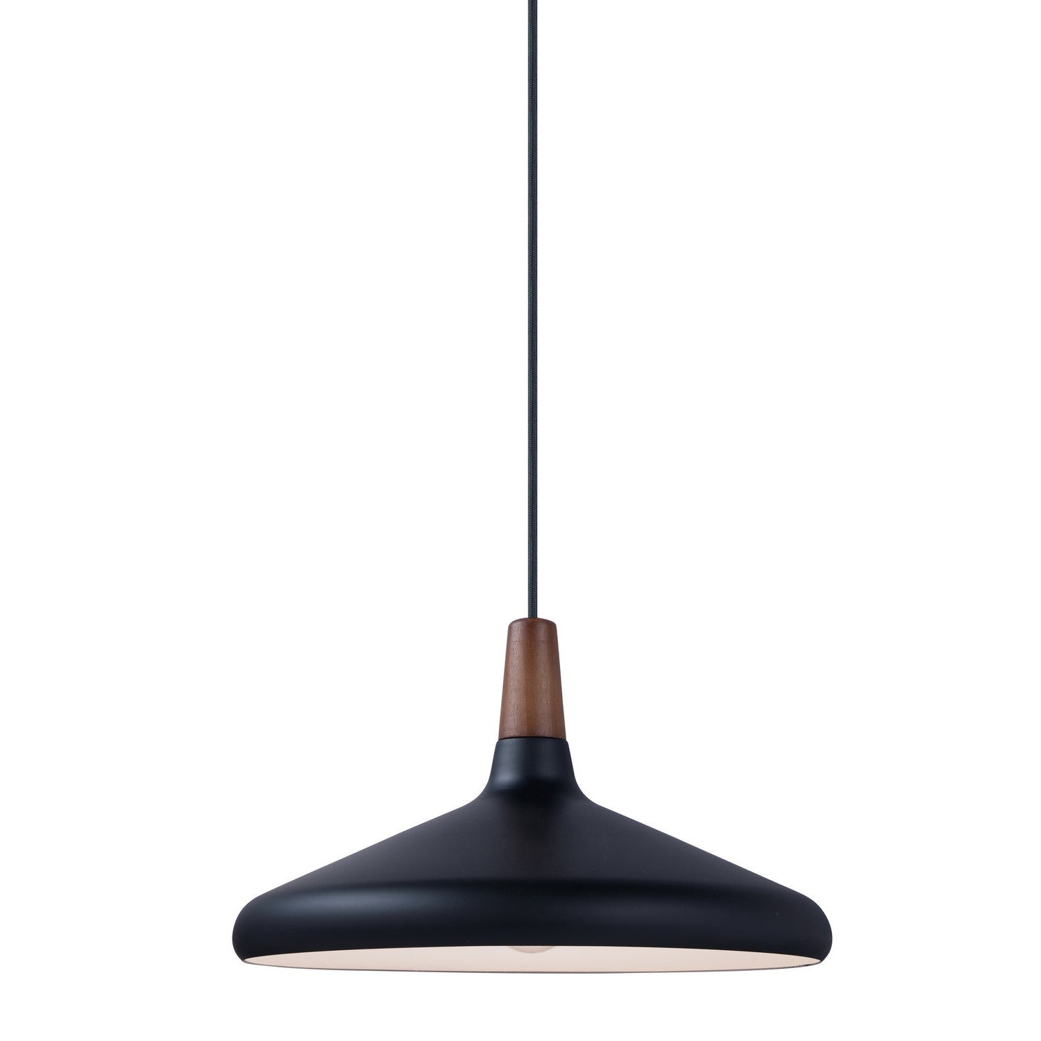 Maxim - 11354WNBK - One Light Pendant - Nordic - Walnut / Black