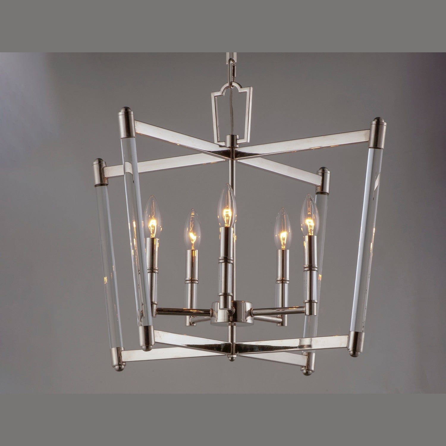 Maxim - 16103CLPN - Five Light Chandelier - Lucent - Polished Nickel