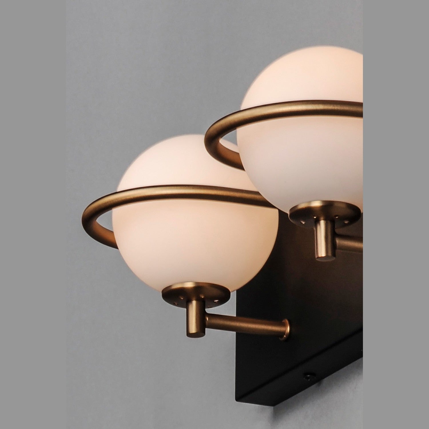 Maxim - 21602SWBKGLD - LED Bath Vanity - Revolve - Black / Gold