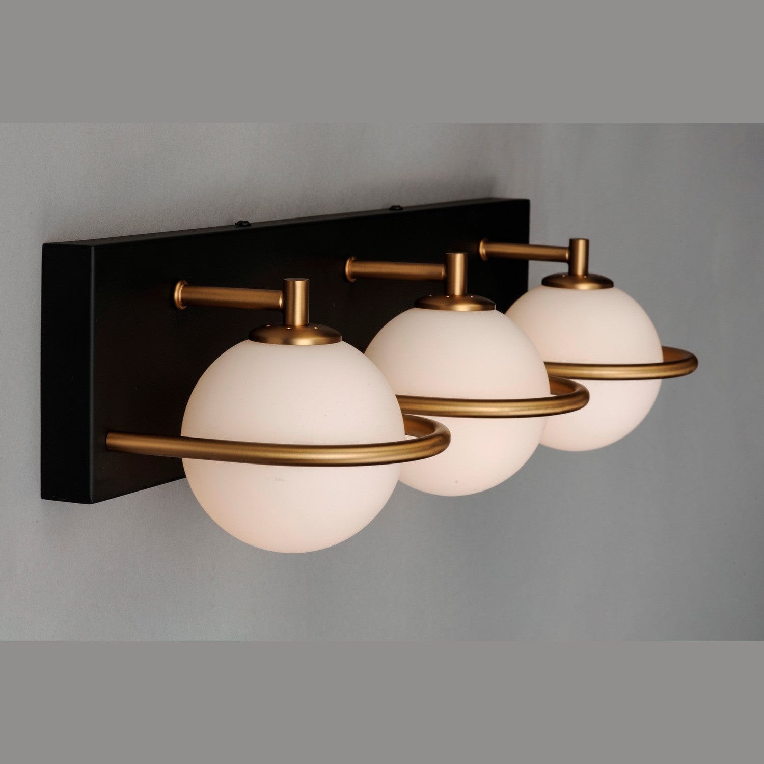 Maxim - 21603SWBKGLD - LED Bath Vanity - Revolve - Black / Gold