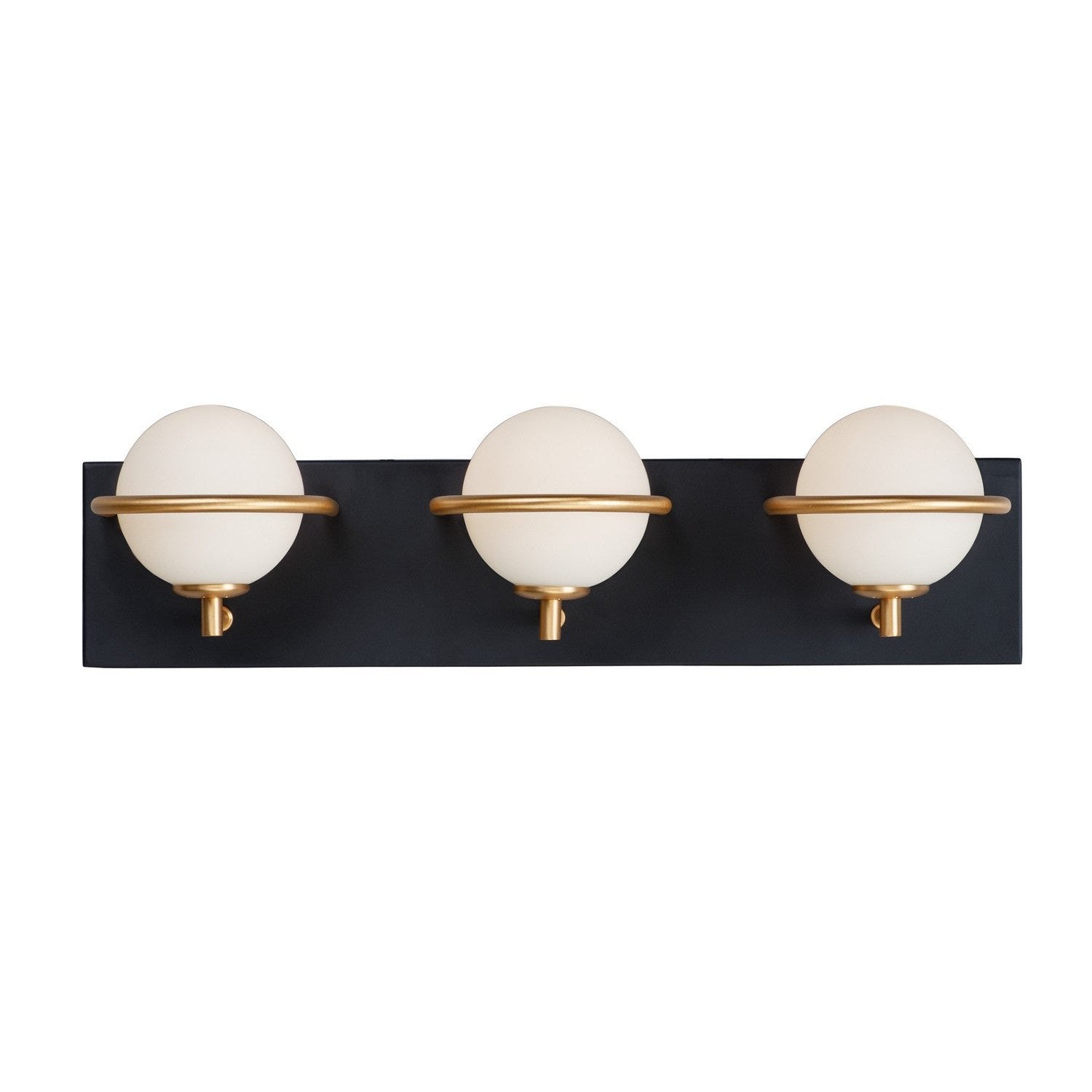 Maxim - 21603SWBKGLD - LED Bath Vanity - Revolve - Black / Gold