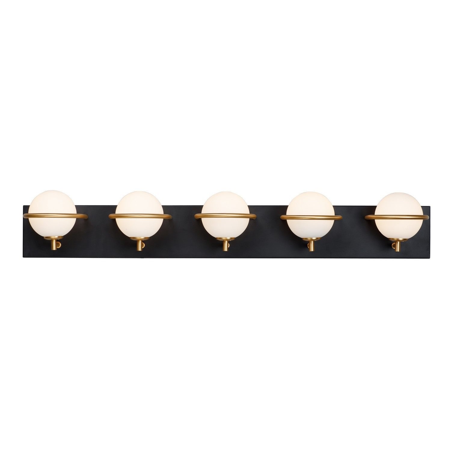 Maxim - 21605SWBKGLD - LED Bath Vanity - Revolve - Black / Gold