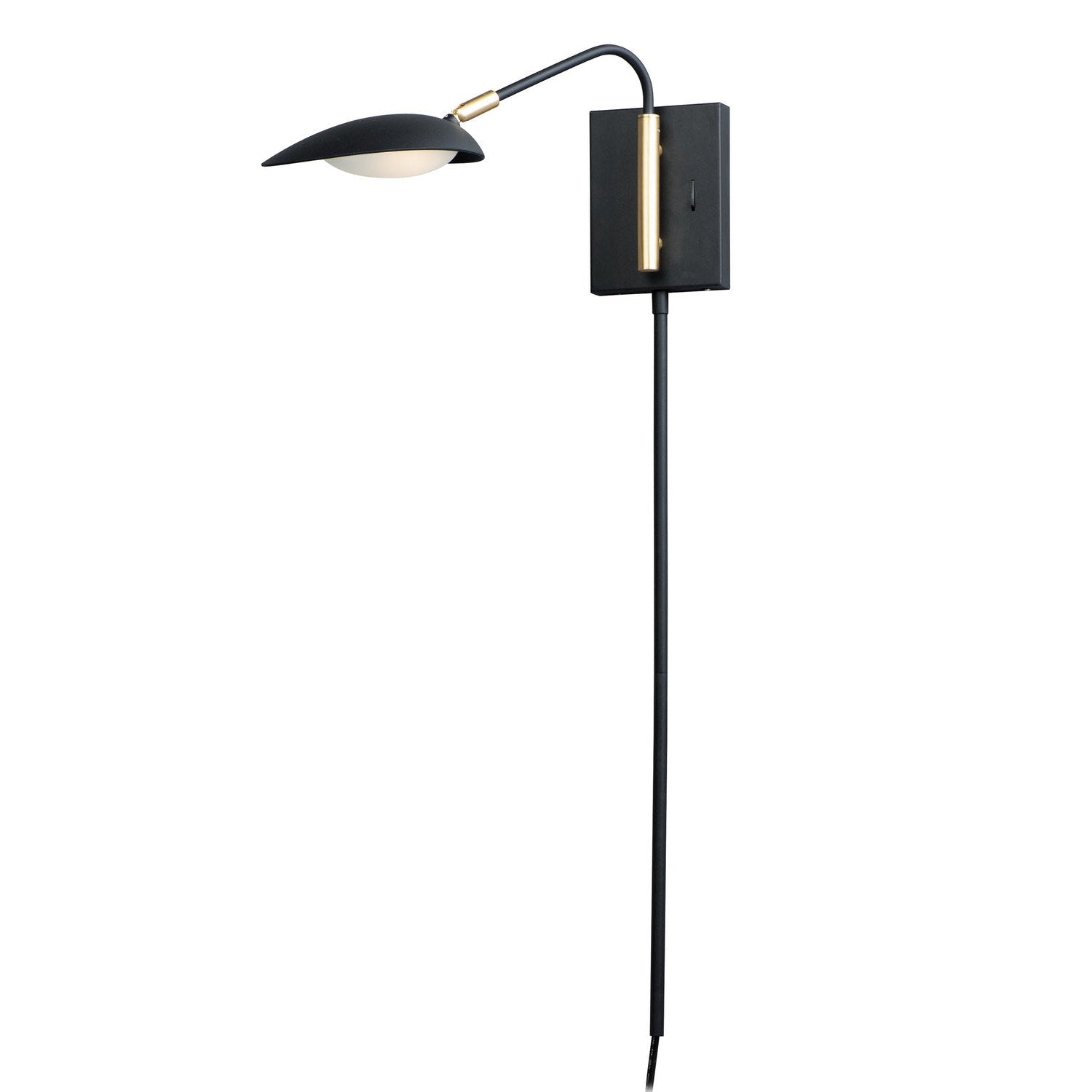 Maxim - 21691BKSBR - LED Wall Sconce - Scan - Black / Satin Brass