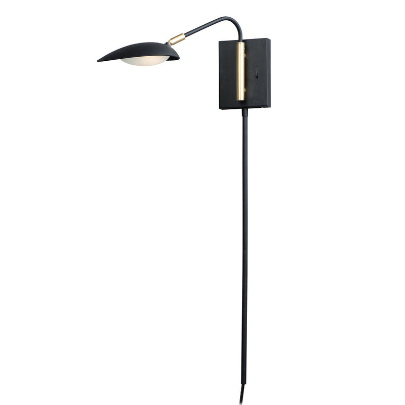 Maxim - 21691BKSBR - LED Wall Sconce - Scan - Black / Satin Brass