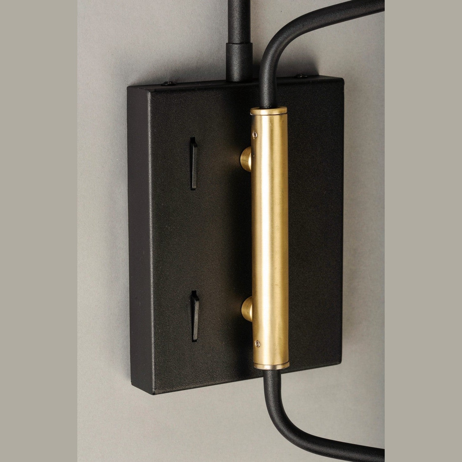 Maxim - 21692BKSBR - LED Wall Sconce - Scan - Black / Satin Brass