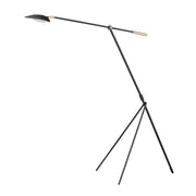 Maxim - 21694BKSBR - LED Floor Lamp - Scan - Black / Satin Brass
