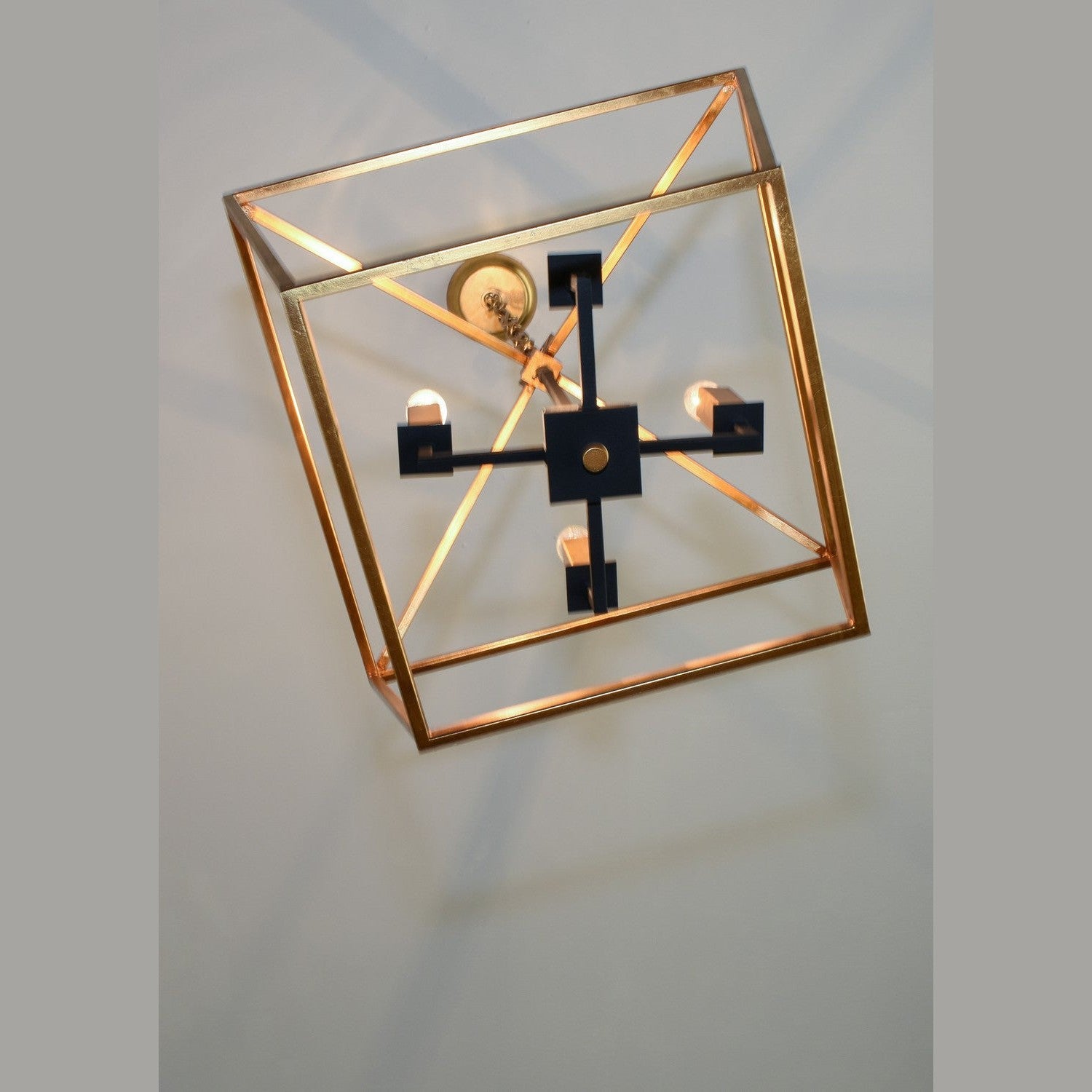 Maxim - 25155GLTXB - Four Light Chandelier - Abode - Gold Leaf / Textured Black