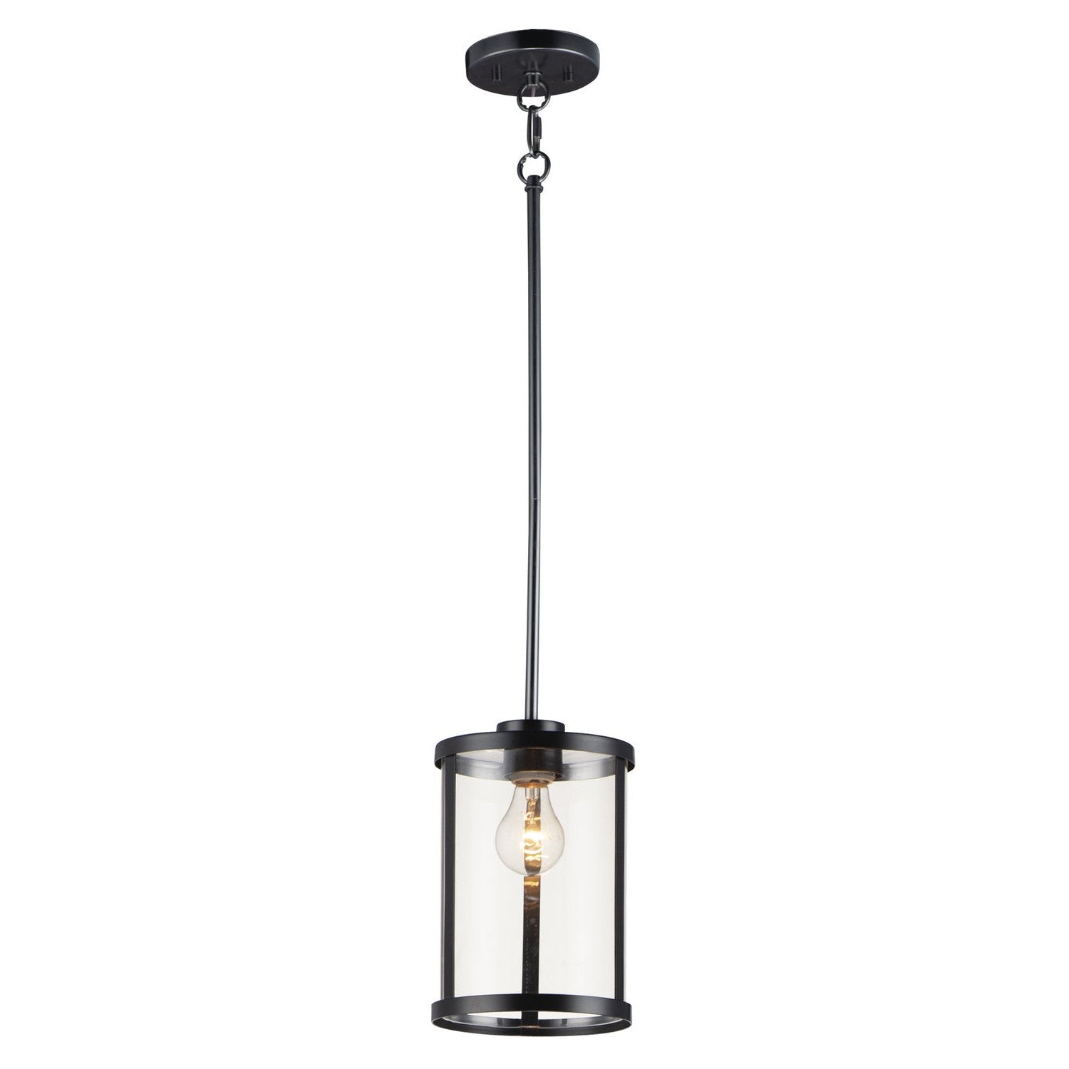 Maxim - 25252CLBK - One Light Pendant - Sentinel - Black
