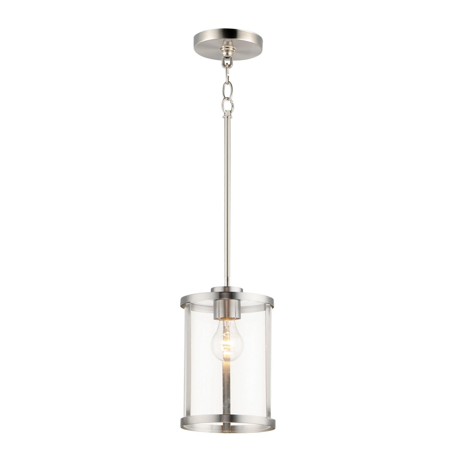 Maxim - 25252CLSN - One Light Pendant - Sentinel - Satin Nickel