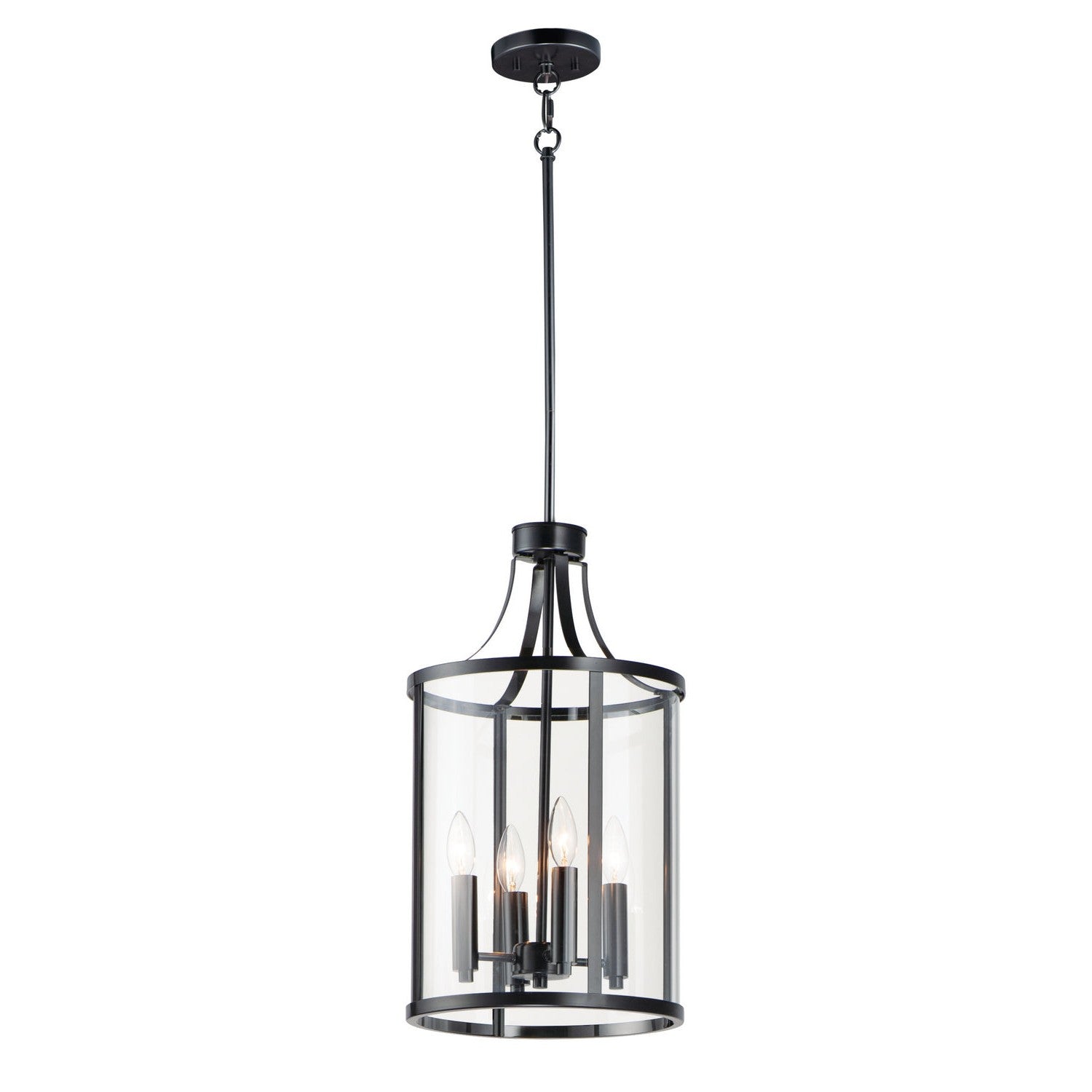 Maxim - 25253CLBK - Four Light Pendant - Sentinel - Black