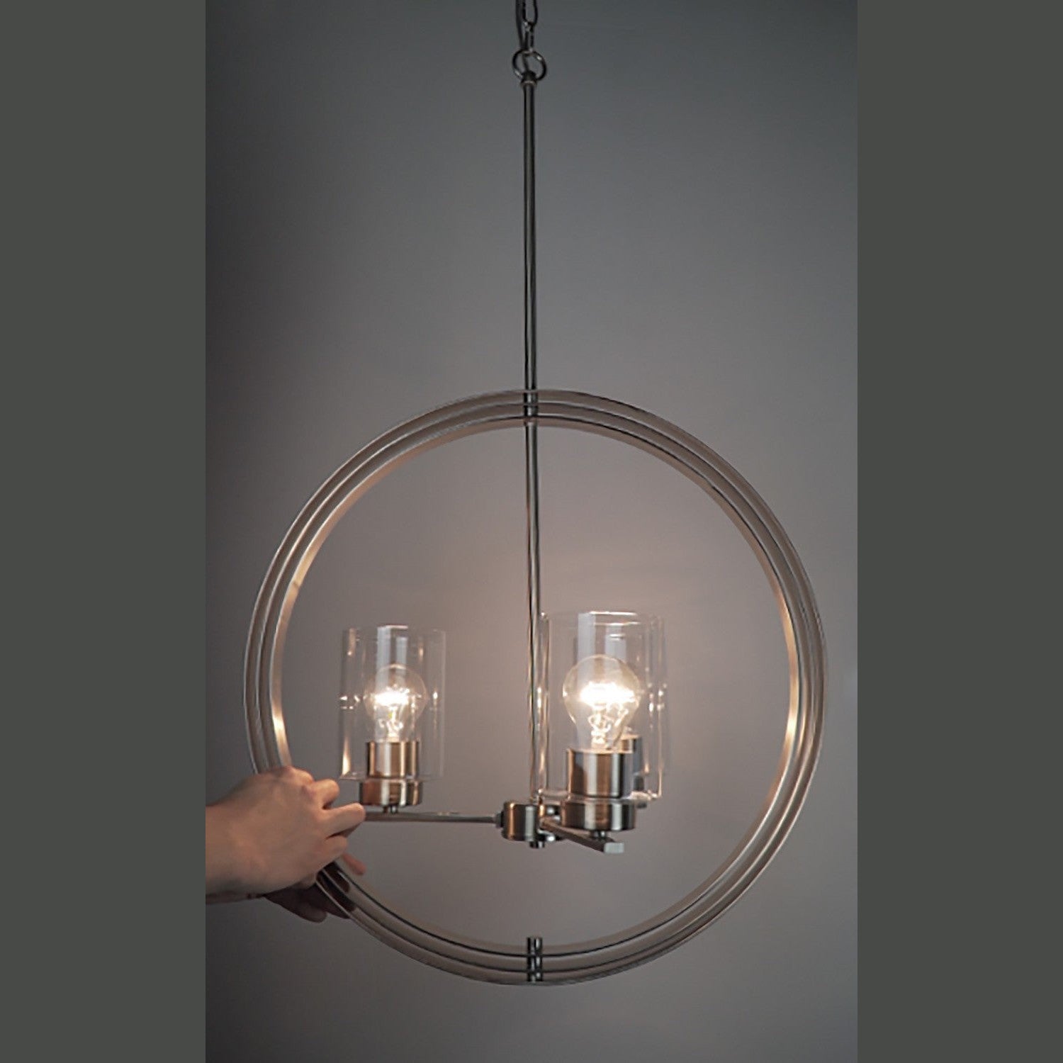 Maxim - 25254CLSN - Three Light Pendant - Sentinel - Satin Nickel