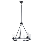 Maxim - 25255CLBK - Six Light Chandelier - Sentinel - Black