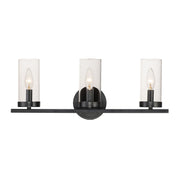 Maxim - 25257CLBK - Three Light Bath Vanity - Sentinel - Black