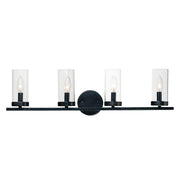 Maxim - 25258CLBK - Four Light Bath Vanity - Sentinel - Black