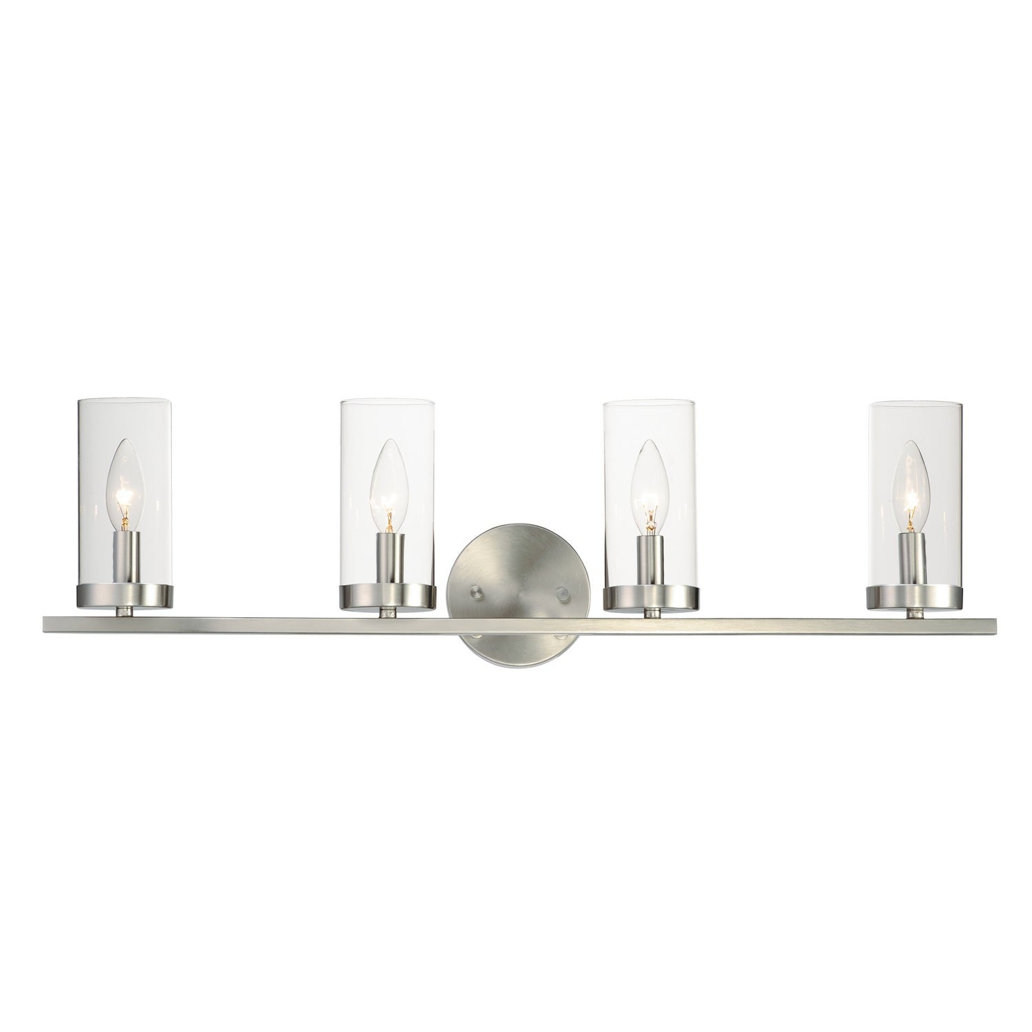Maxim - 25258CLSN - Four Light Bath Vanity - Sentinel - Satin Nickel