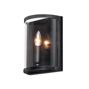 Maxim - 25259CLBK - One Light Wall Sconce - Sentinel - Black