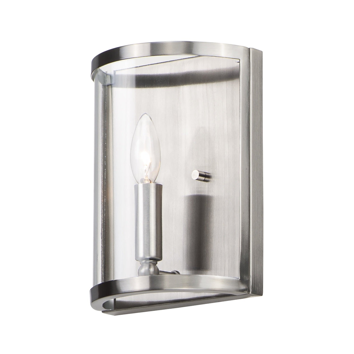Maxim - 25259CLSN - One Light Wall Sconce - Sentinel - Satin Nickel