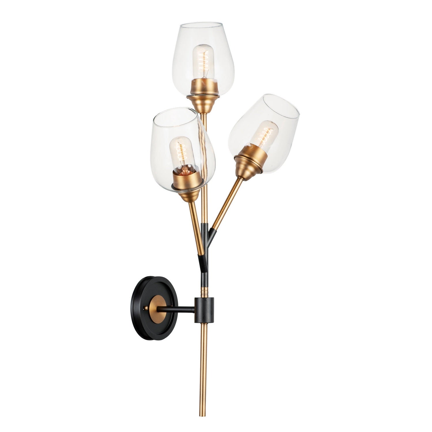 Maxim - 26341CLABBK - LED Wall Sconce - Savvy - Antique Brass / Black