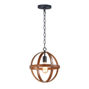 Maxim - 27571APBK - One Light Pendant - Compass - Antique Pecan / Black