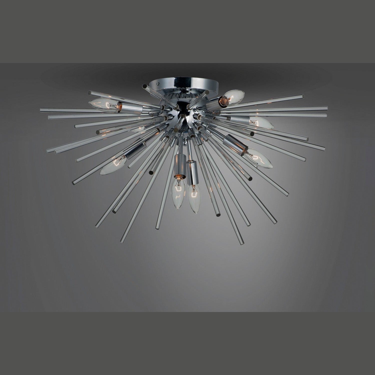 Maxim - 28660CLPC - Eight Light Flush Mount - Polaris - Polished Chrome