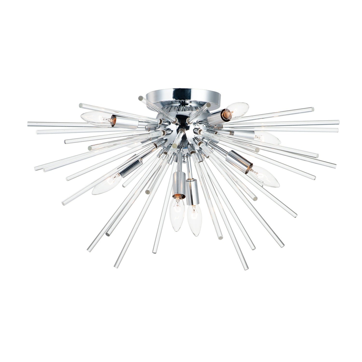 Maxim - 28660CLPC - Eight Light Flush Mount - Polaris - Polished Chrome