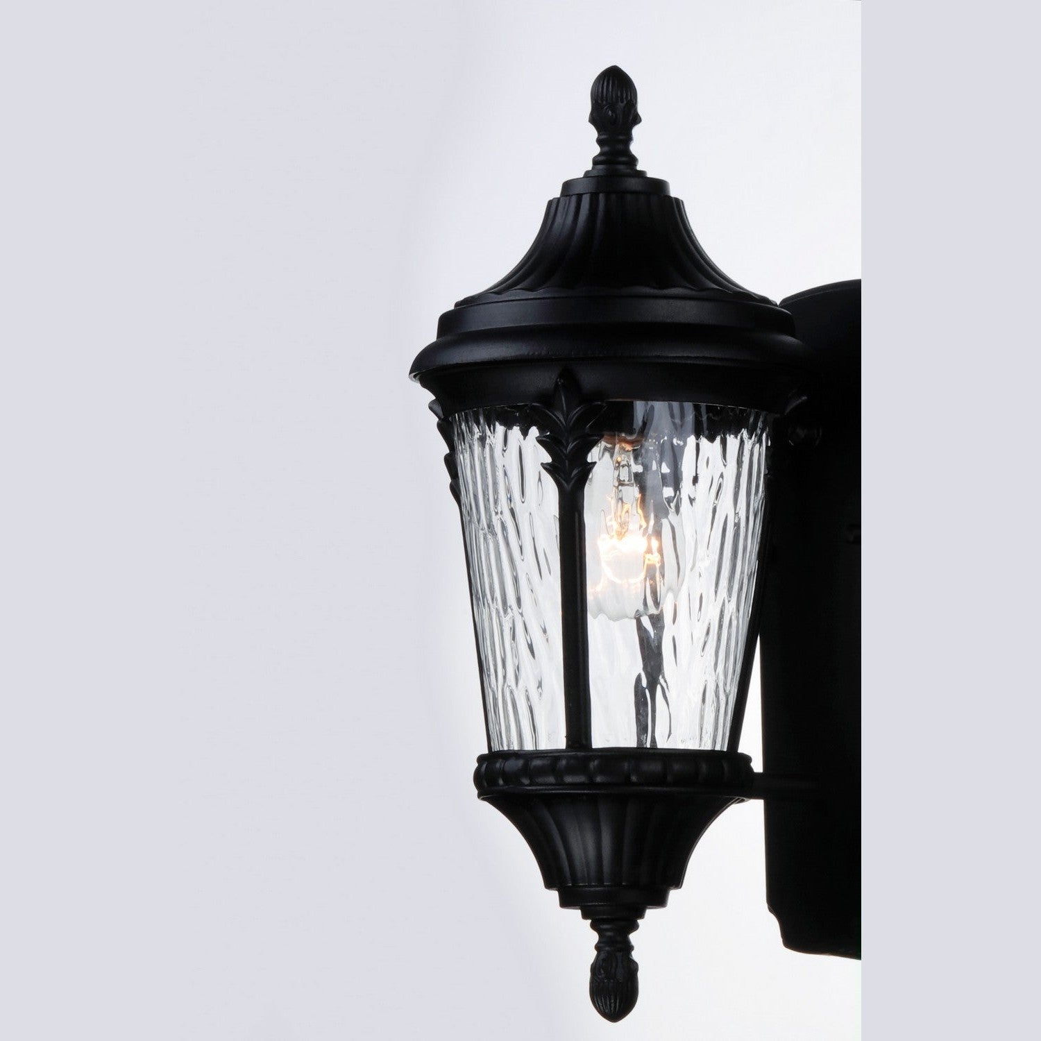 Maxim - 3053WGBK - One Light Outdoor Wall Lantern - Sentry - Black