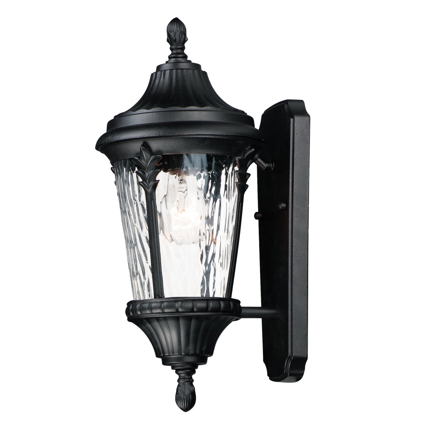 Maxim - 3053WGBK - One Light Outdoor Wall Lantern - Sentry - Black