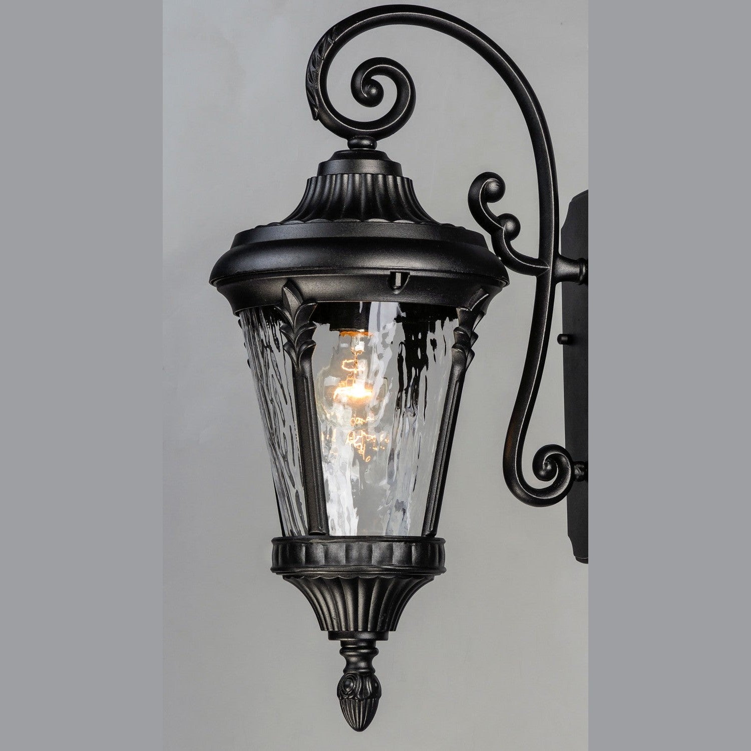 Maxim - 3054WGBK - One Light Outdoor Wall Lantern - Sentry - Black