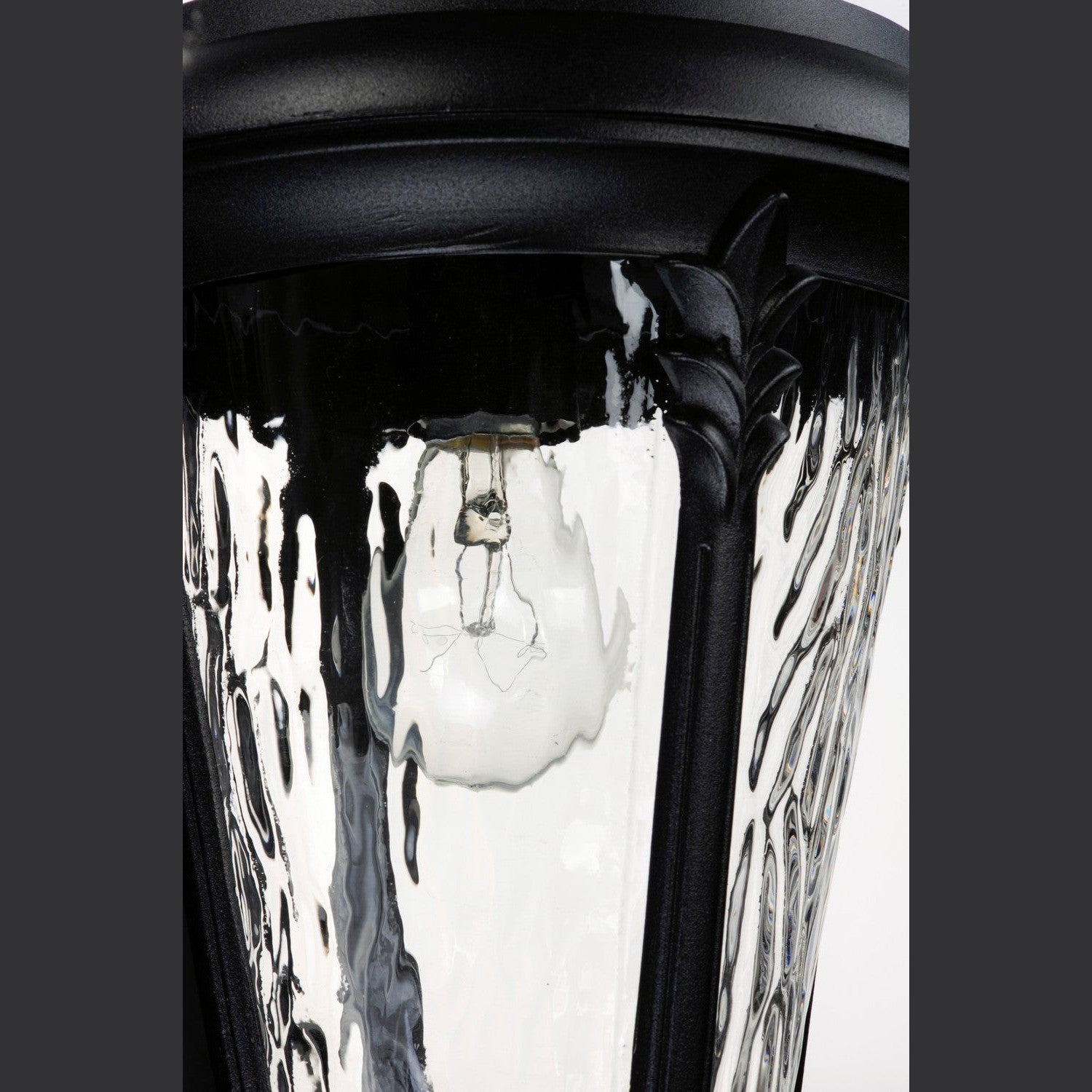 Maxim - 3055WGBK - Three Light Outdoor Wall Lantern - Sentry - Black