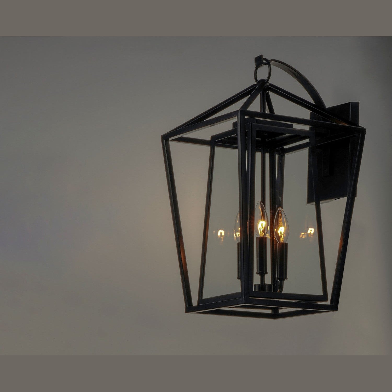 Maxim - 3176CLBK - Three Light Outdoor Wall Lantern - Artisan - Black