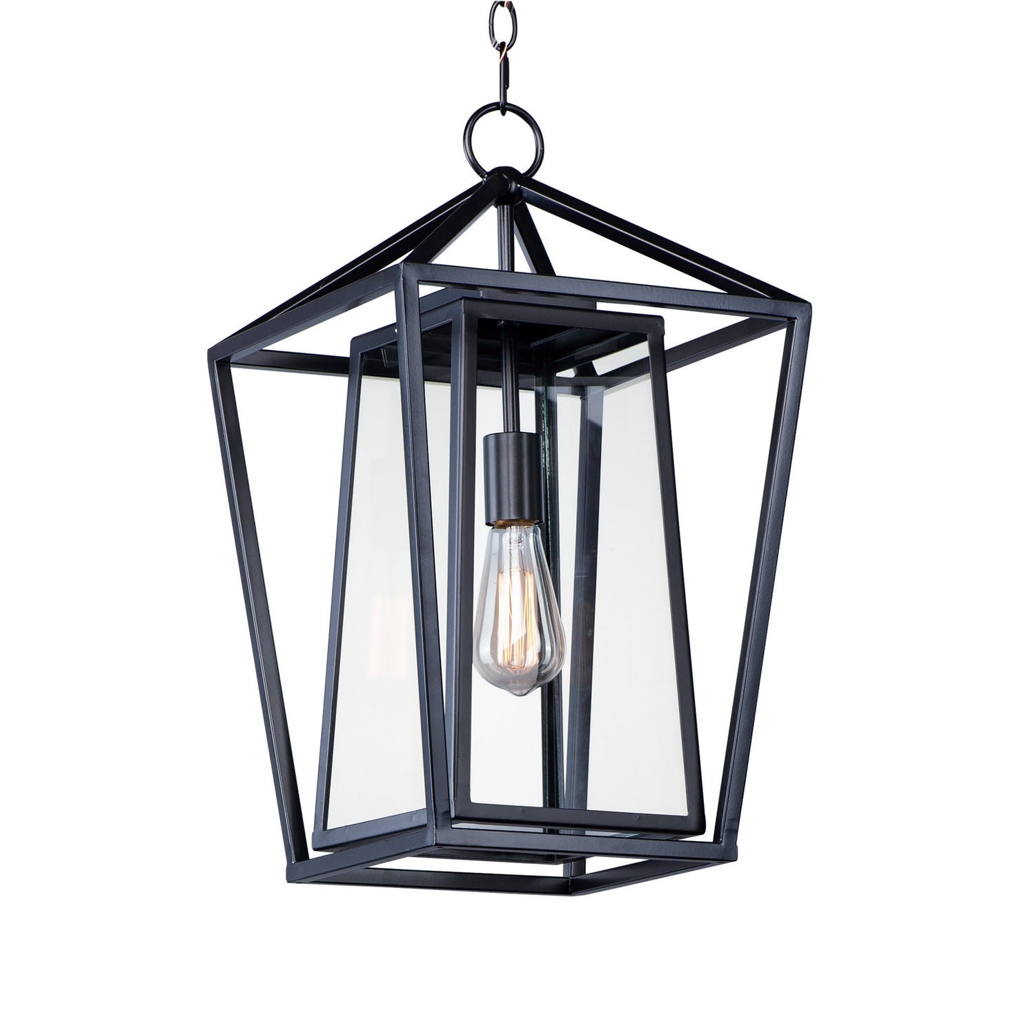 Maxim - 3178CLBK - One Light Outdoor Hanging Lantern - Artisan - Black