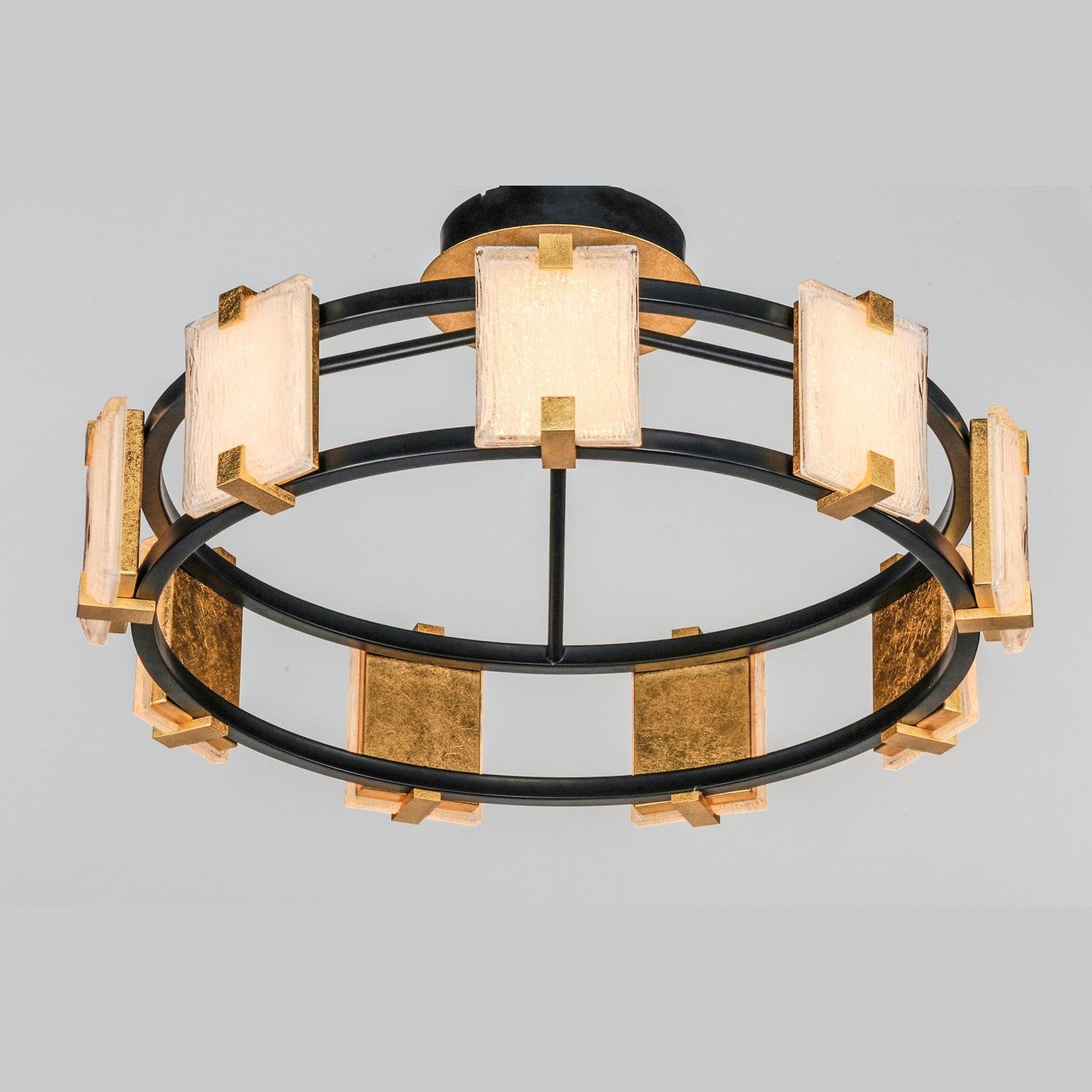 Maxim - 39530CYBKGL - LED Flush Mount - Radiant - Black / Gold Leaf