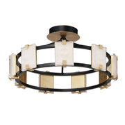 Maxim - 39530CYBKGL - LED Flush Mount - Radiant - Black / Gold Leaf