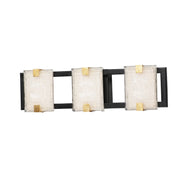Maxim - 39532CYBKGL - LED Bath Vanity - Radiant - Black / Gold Leaf