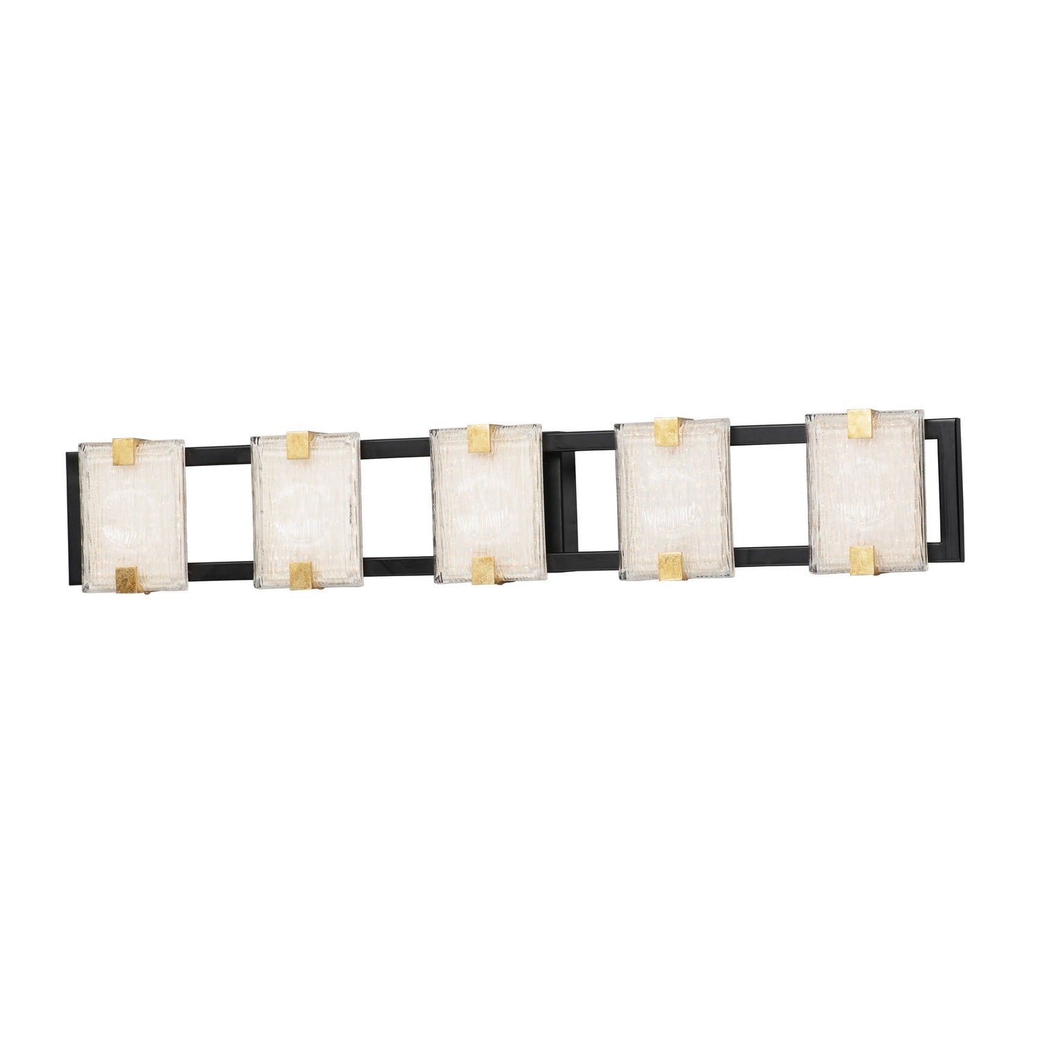 Maxim - 39533CYBKGL - LED Bath Vanity - Radiant - Black / Gold Leaf