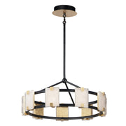 Maxim - 39535CYBKGL - LED Chandelier - Radiant - Black / Gold Leaf