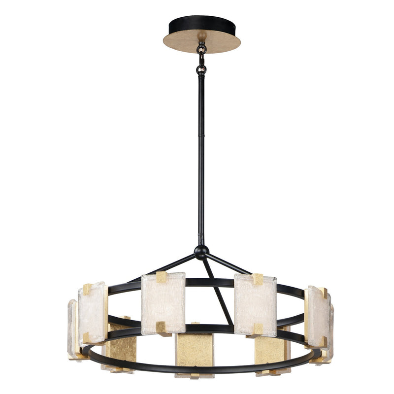 Maxim - 39535CYBKGL - LED Chandelier - Radiant - Black / Gold Leaf