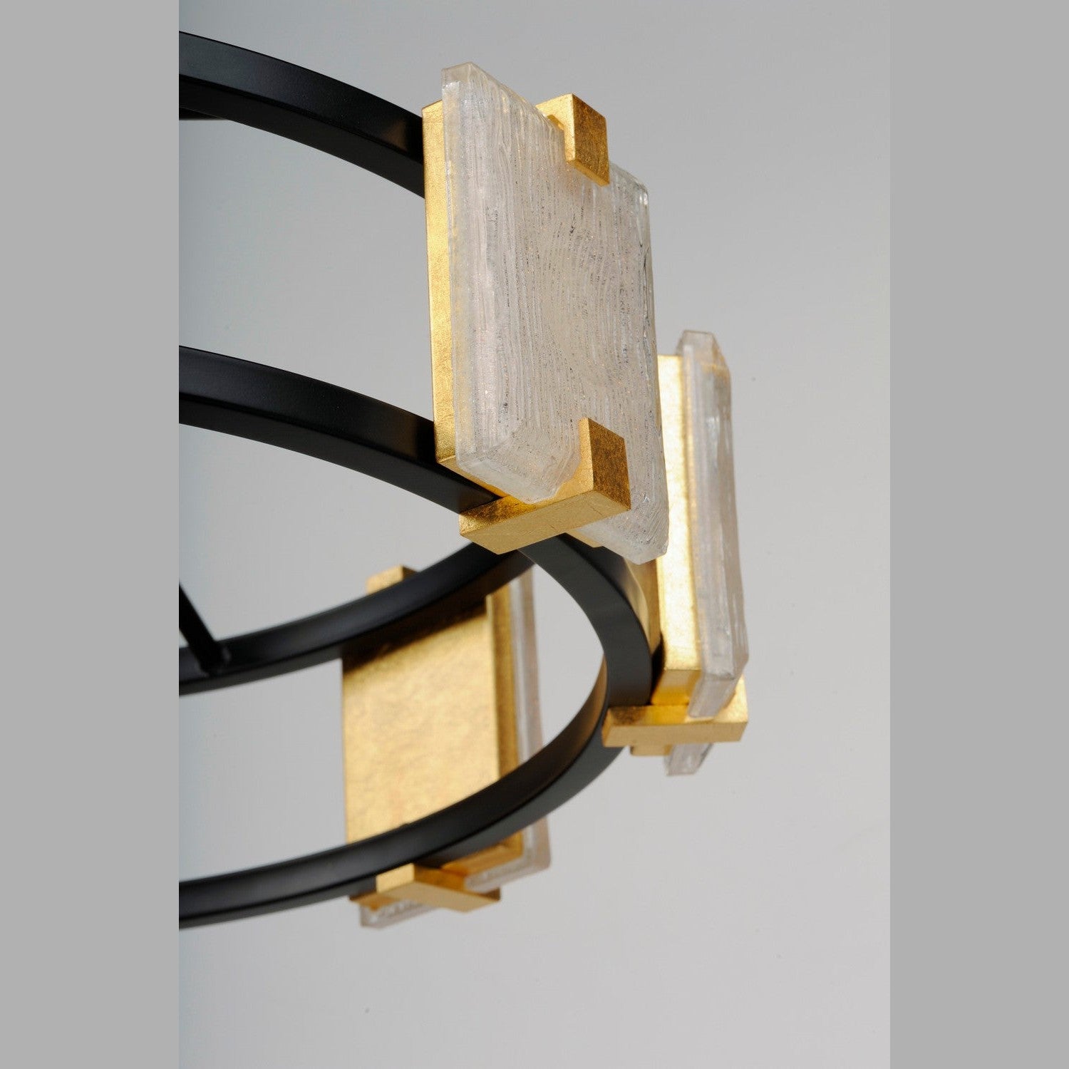 Maxim - 39536CYBKGL - LED Chandelier - Radiant - Black / Gold Leaf