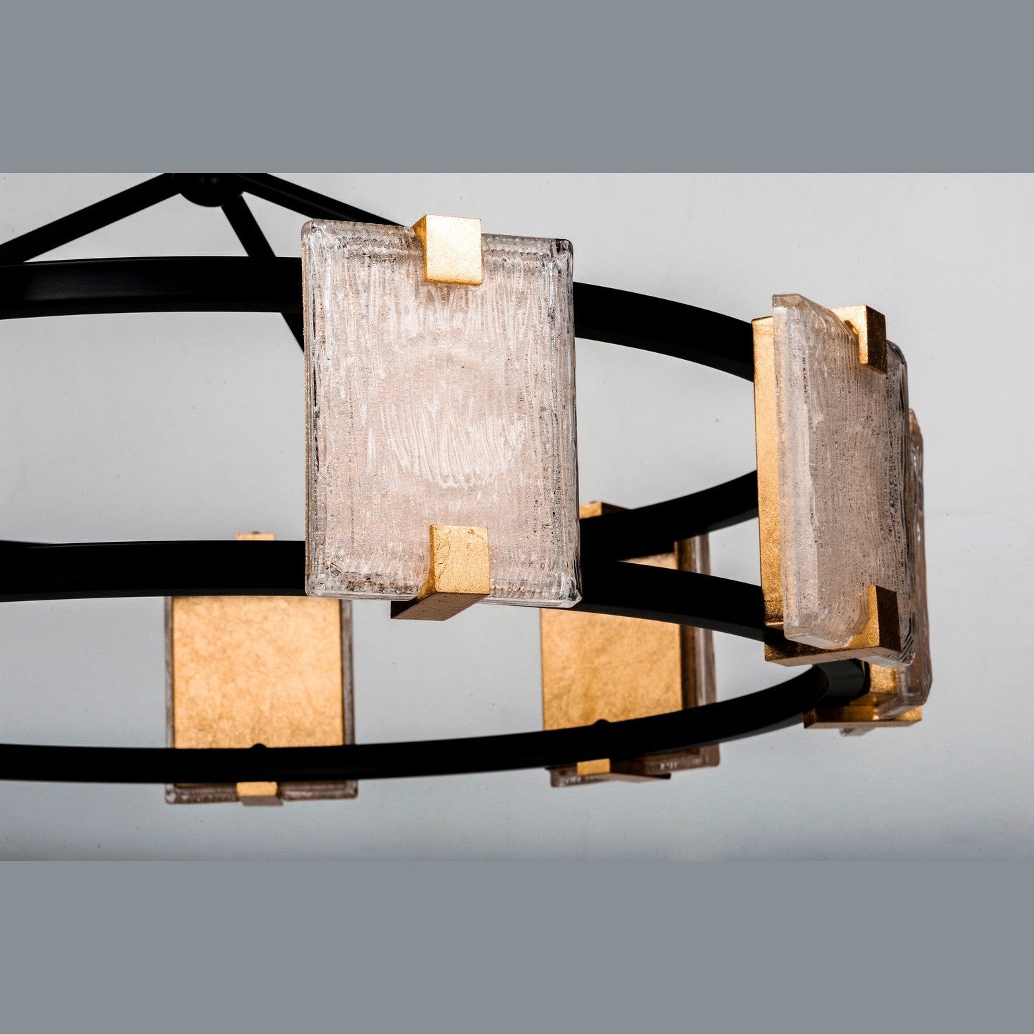 Maxim - 39536CYBKGL - LED Chandelier - Radiant - Black / Gold Leaf