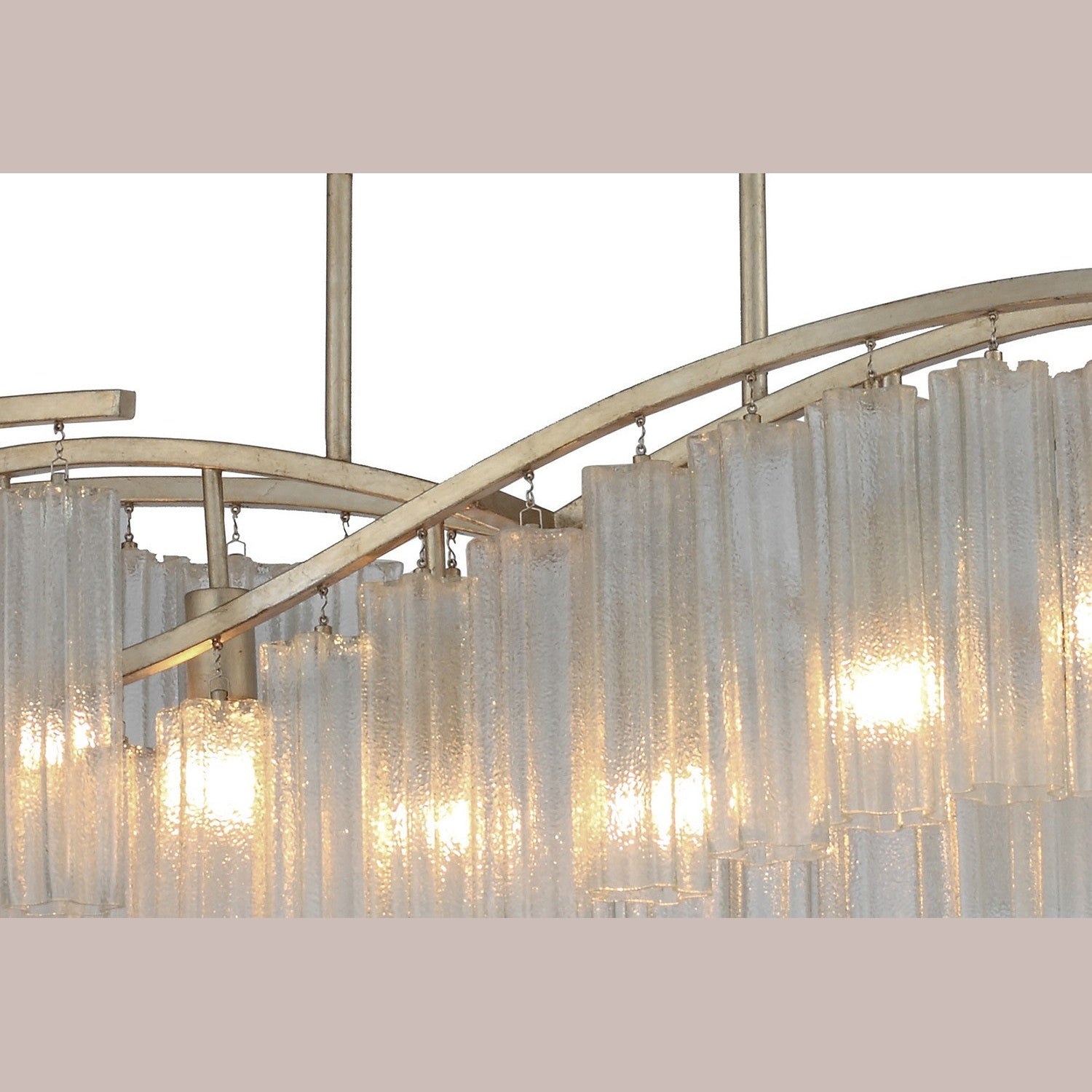 Maxim - 39579WFLGS - Six Light Linear Chandelier - Victoria - Golden Silver
