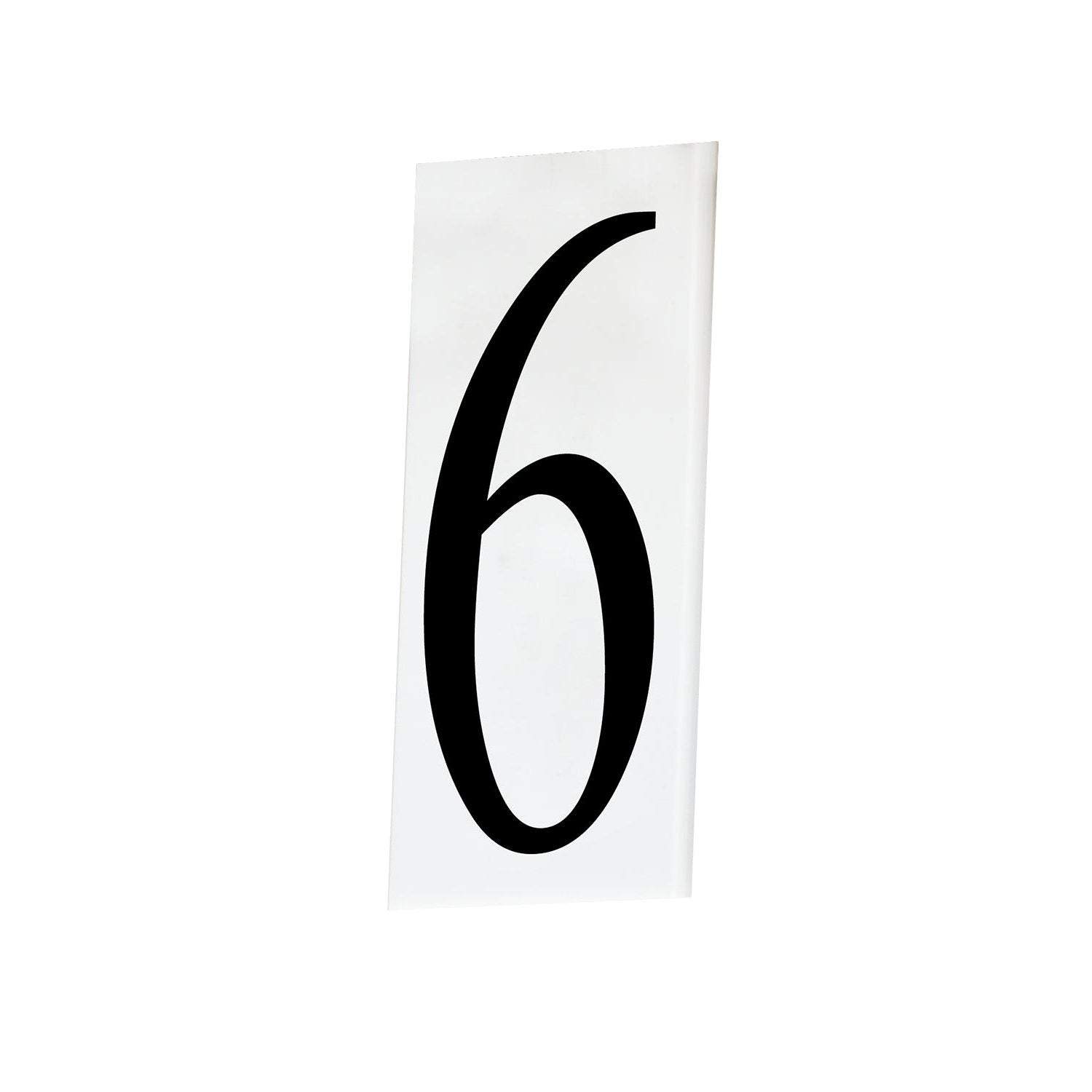 Maxim - 53616WT - House Number 6 - Address - White