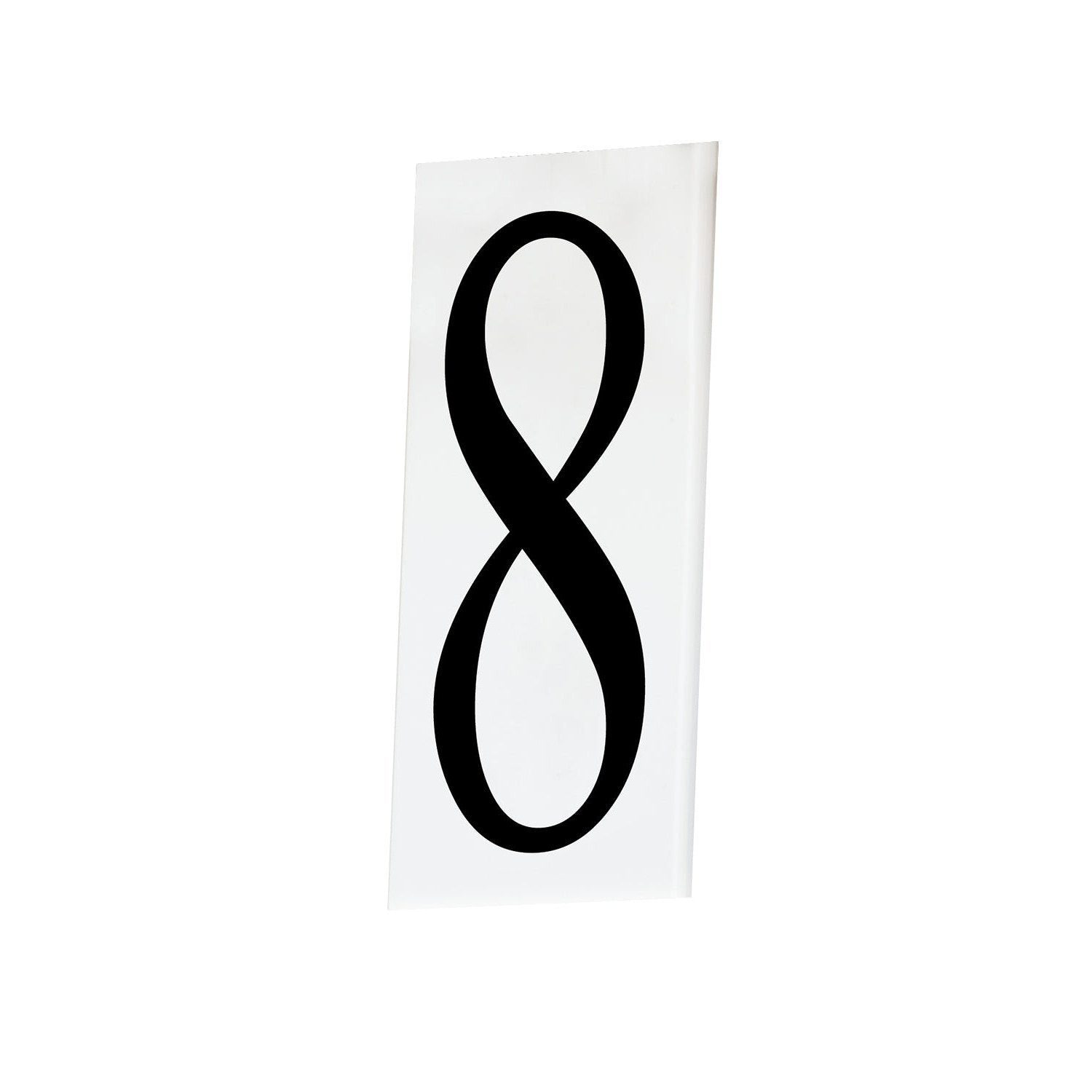Maxim - 53618WT - House Number 8 - Address - White