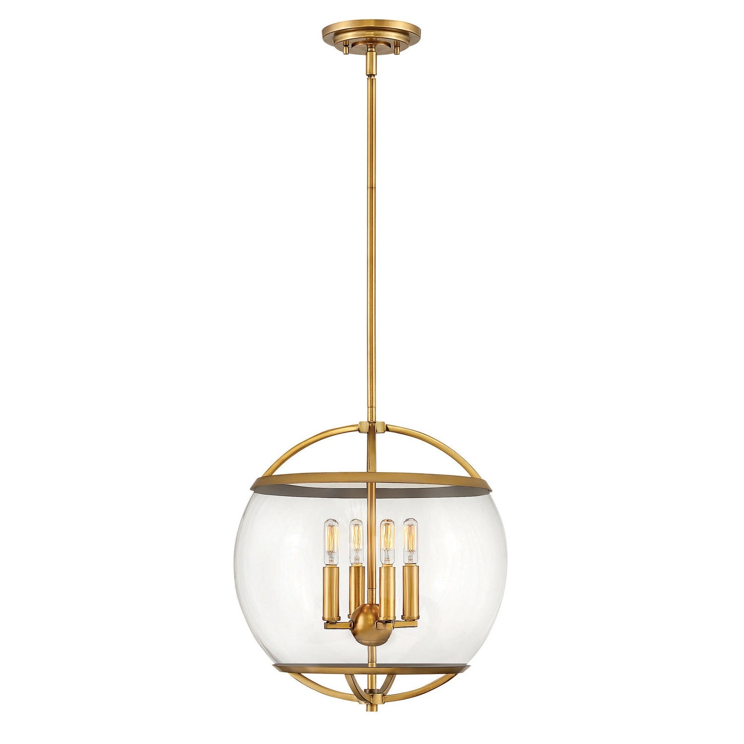 Hinkley - 3934HB - LED Pendant - Calvin - Heritage Brass