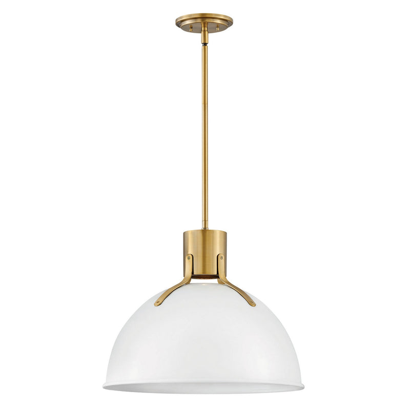 Hinkley - 3483PT - LED Pendant - Argo - Polished White