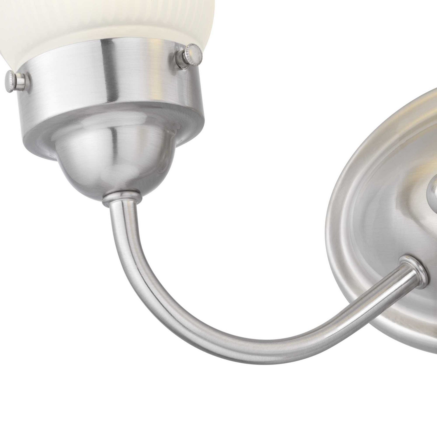 Progress Lighting - P3288-09ET - Two Light Bath Bracket - Fluted Glass-Etched - Brushed Nickel