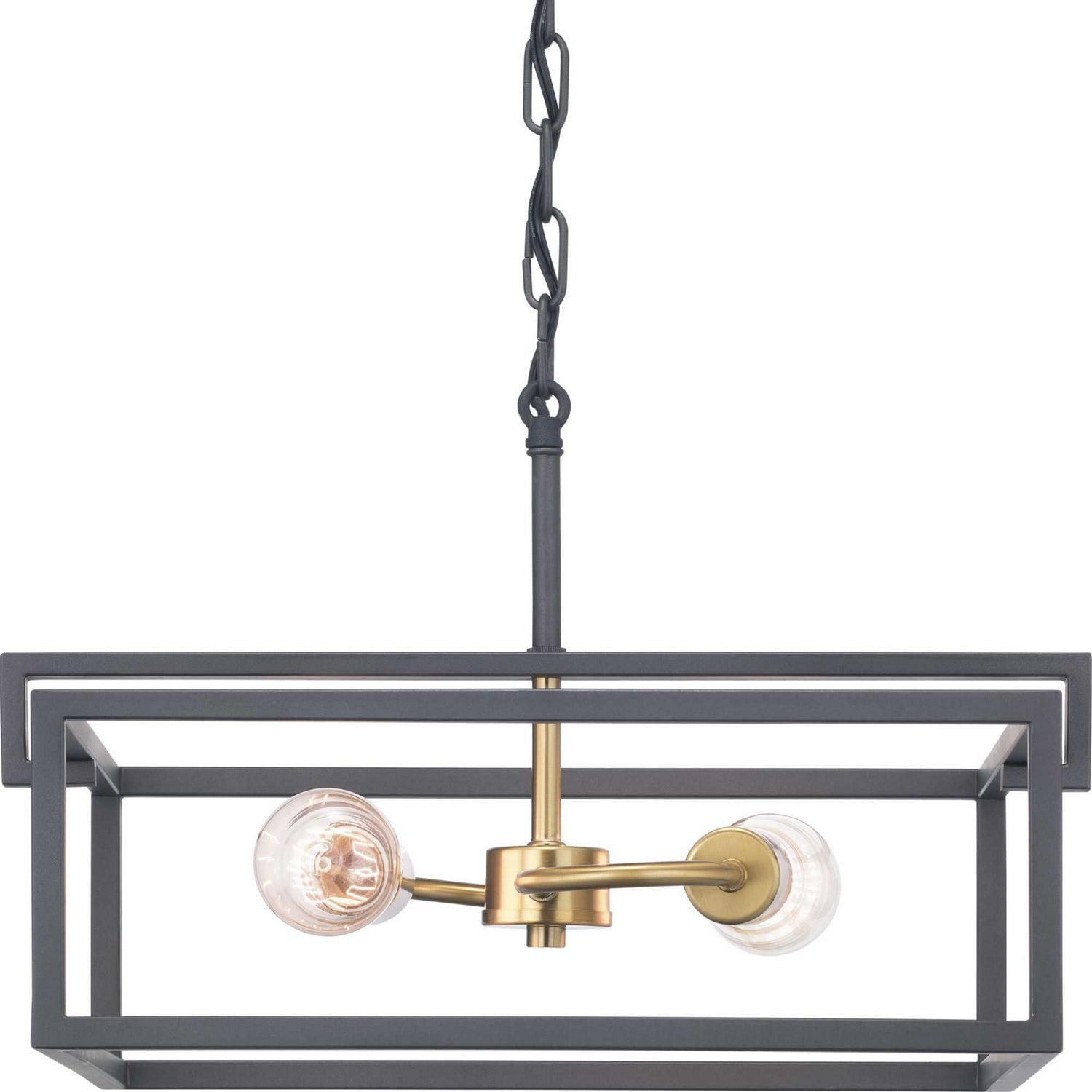 Progress Lighting - P350120-143 - Two Light Semi-Flush Convertible - Blakely - Graphite