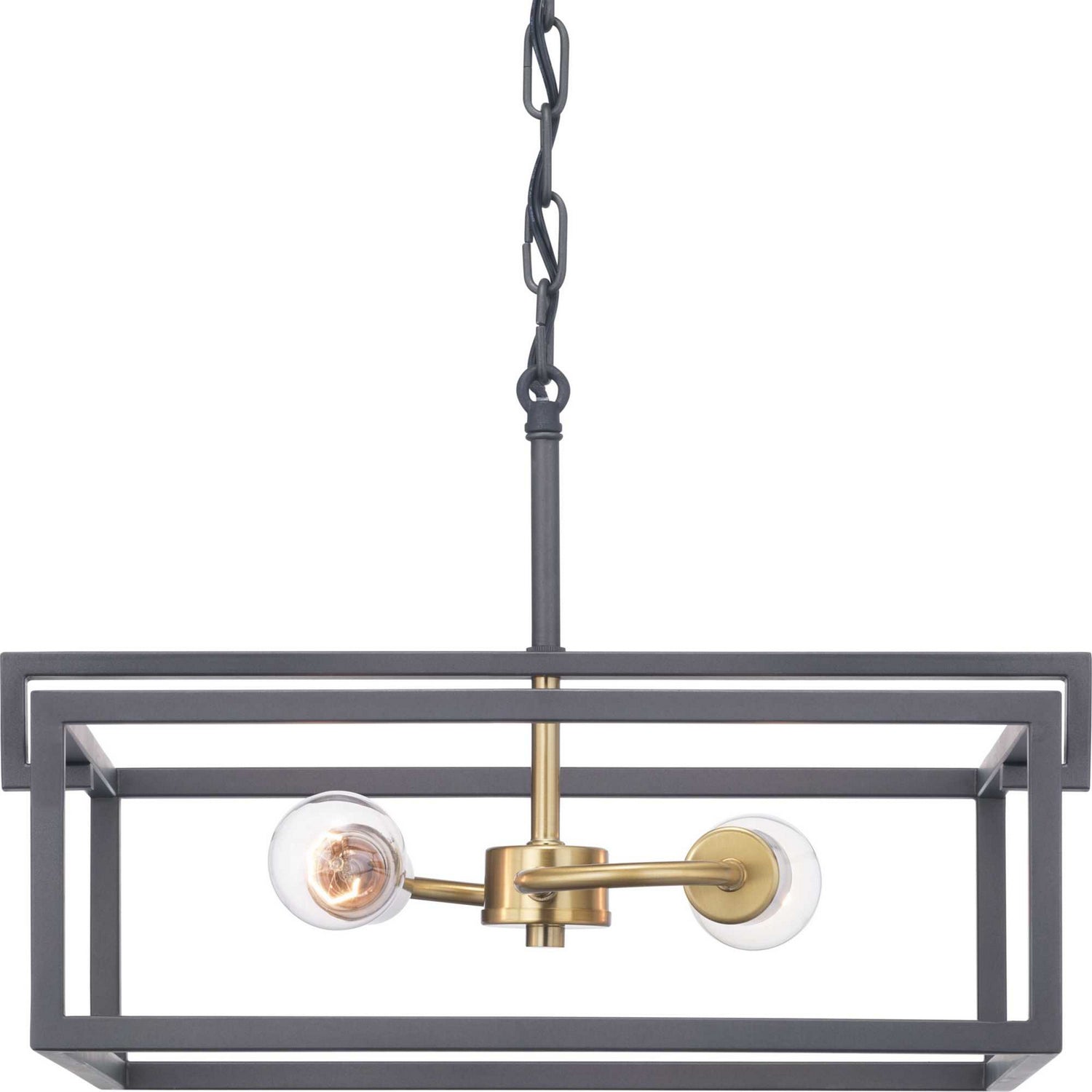 Progress Lighting - P350120-143 - Two Light Semi-Flush Convertible - Blakely - Graphite